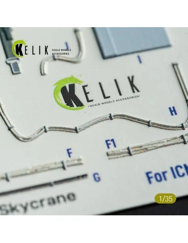 S-64E Skycrane - interior 3D decals for ICM kit, 1/35 - Kelik K35038