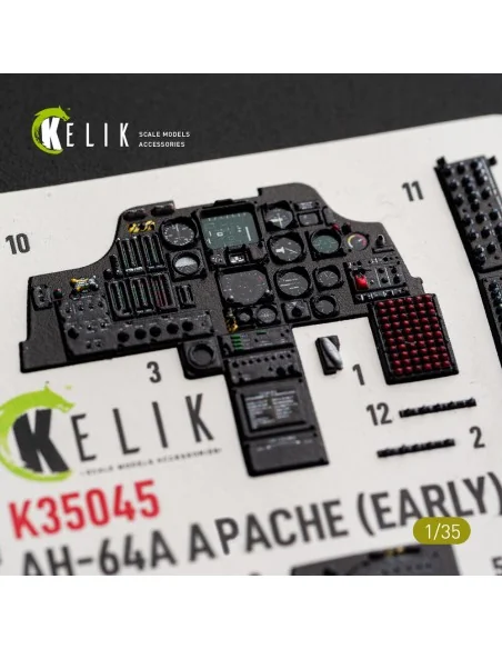 AH-64A APACHE (early) - interior 3D decals for Trumpeter, 1/35 - Ke...