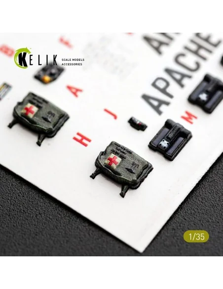 AH-64A APACHE (early) - interior 3D decals for Trumpeter, 1/35 - Ke...