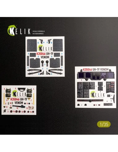 UH-1Y VENOM - interior 3D decals for Trumpeter, 1/35 - Kelik K35046