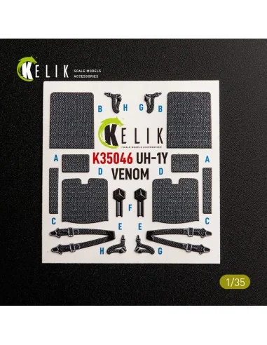 UH-1Y VENOM - interior 3D decals for Trumpeter, 1/35 - Kelik K35046