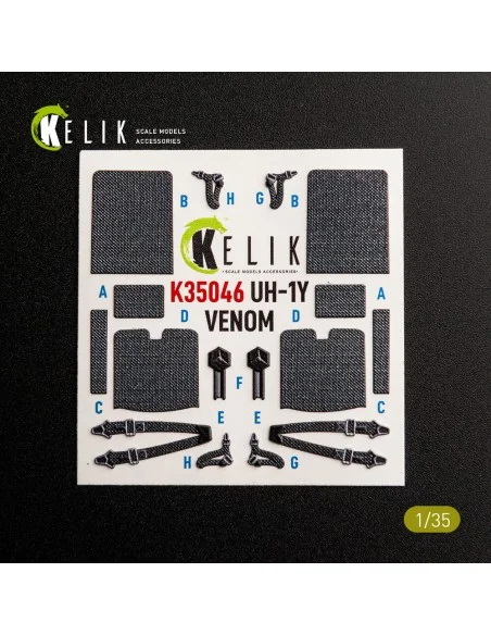 UH-1Y VENOM - interior 3D decals for Trumpeter, 1/35 - Kelik K35046