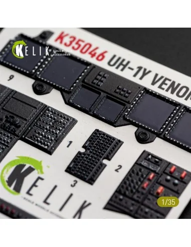 UH-1Y VENOM - interior 3D decals for Trumpeter, 1/35 - Kelik K35046