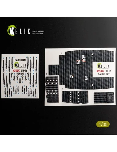 UH-1Y VENOM Cargo Bay - interior 3D decals for Trumpeter, 1/35 - Ke...