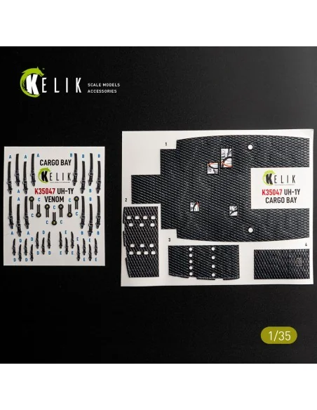 UH-1Y VENOM Cargo Bay - interior 3D decals for Trumpeter, 1/35 - Ke...