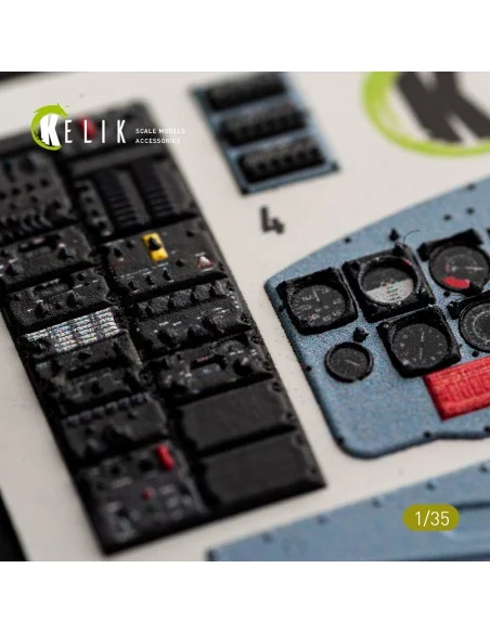 [NO_DESC] UH-1B HUEY - interior 3D decals for Trumpeter, 1/35 - Kel...