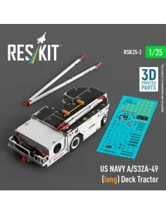 US NAVY A/S32A-49 (long) Deck Tractor (3D Printed model kit), 1/35 ...