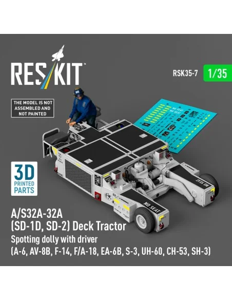 A/S32A-32A (SD-1D, SD-2) Deck Tractor Spotting dolly with driver (U...