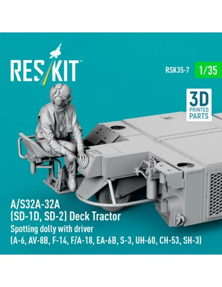 A/S32A-32A (SD-1D, SD-2) Deck Tractor Spotting dolly with driver (U...