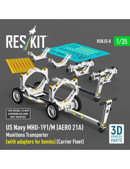 US NAVY MHU-191/M (AERO 21A) Munitions Transporter (with adapters f...