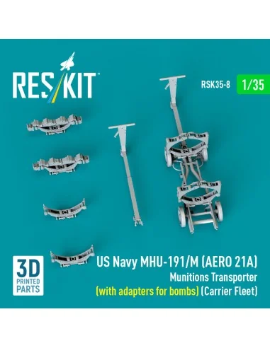 US NAVY MHU-191/M (AERO 21A) Munitions Transporter (with adapters f...