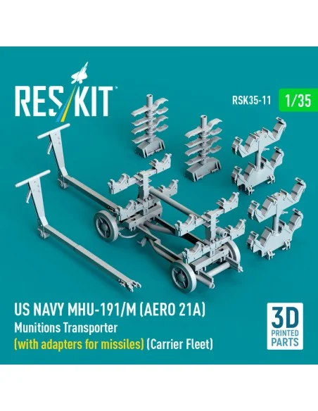 US NAVY MHU-191/M (AERO 21A) Munitions Transporter (with adapters f...