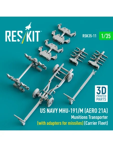 US NAVY MHU-191/M (AERO 21A) Munitions Transporter (with adapters f...