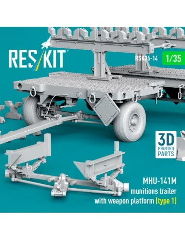 MHU-141M munitions trailer with weapon platform (type 1) (3D Printe...