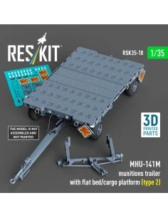MHU-141M munitions trailer with flat bed/cargo platform (type 2) (3...