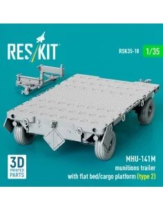 MHU-141M munitions trailer with flat bed/cargo platform (type 2) (3... 2