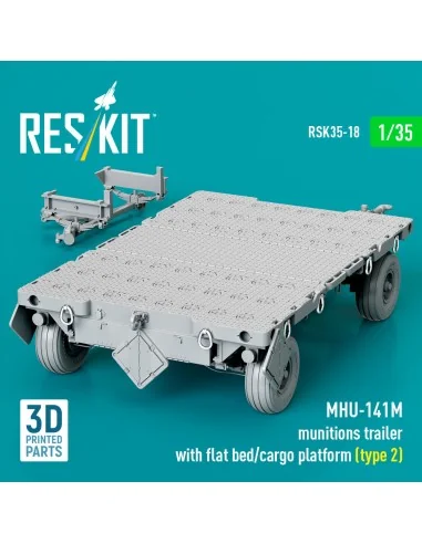 MHU-141M munitions trailer with flat bed/cargo platform (type 2) (3...