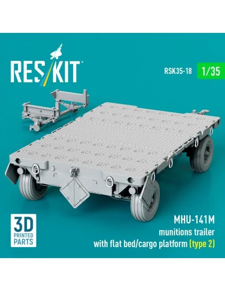MHU-141M munitions trailer with flat bed/cargo platform (type 2) (3...
