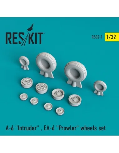A-6 Intruder, EA-6 Prowler (weighted) wheels set, 1/32 - ResKit Mod...