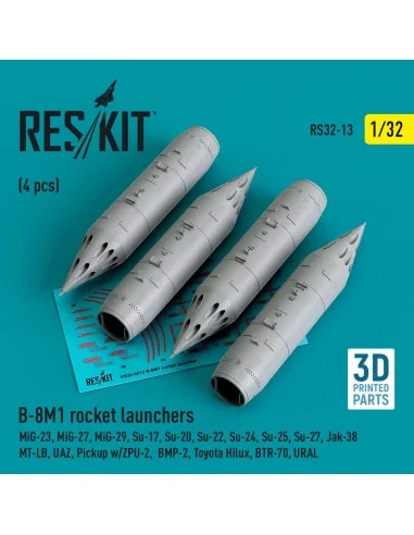 B-8M1 rocket launchers (4 pcs) (MiG-23/27/29, Su-17/20/22/24/25/27/...