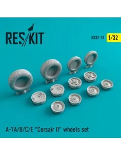 A-7 (A, B, C, E) Corsair II (weighted) wheels set, 1/32 - ResKit Mo...