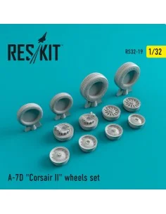 A-7D Corsair II (weighted) wheels set, 1/32 - ResKit Models RS32-0019