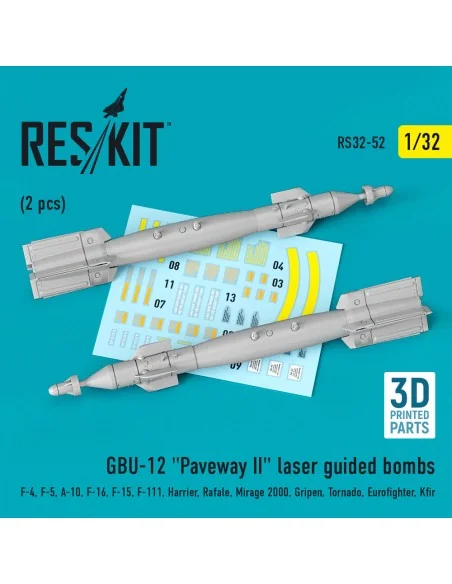 GBU-12 Paveway II laser guided bombs (2 pcs) (F-4, F-5, A-10, F-16,...