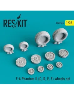 F-4 (C, D, E, F) Phantom II wheels set, 1/32 - ResKit Models RS32-0065