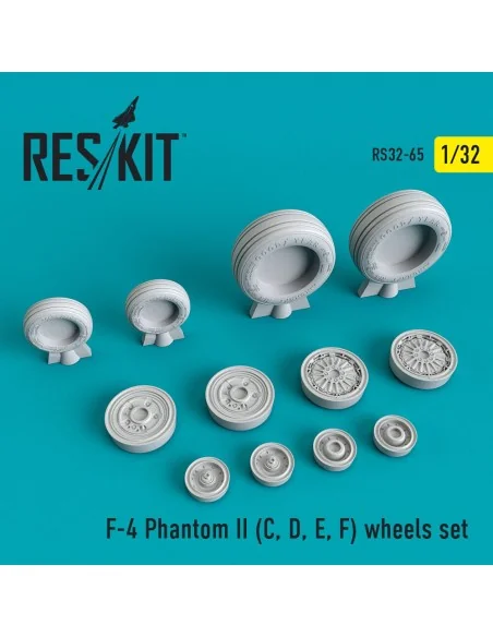 F-4 (C, D, E, F) Phantom II wheels set, 1/32 - ResKit Models RS32-0065