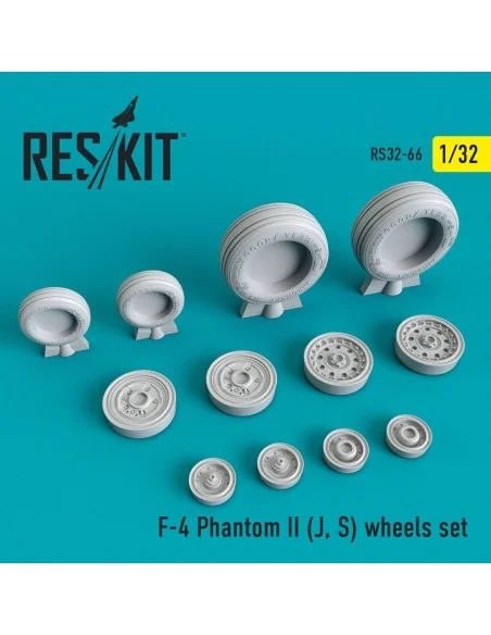 F-4 (J, S) Phantom II wheels set, 1/32 - ResKit Models RS32-0066