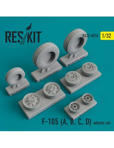 [NO_DESC] F-105 (A, B, C, D) Thunderchief wheels set, 1/32 - ResKit...