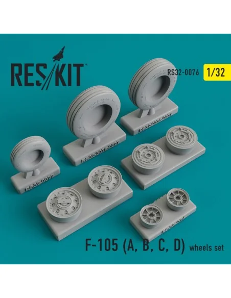 F-105 (A, B, C, D) Thunderchief wheels set, 1/32 - ResKit Models RS...