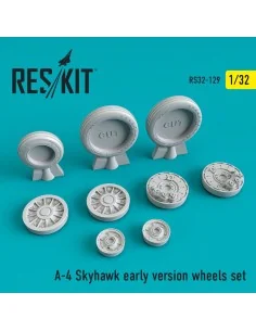 A-4 Skyhawk early version wheels set, 1/32 - ResKit Models RS32-0129