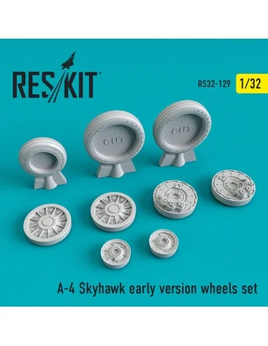A-4 Skyhawk early version wheels set, 1/32 - ResKit Models RS32-0129