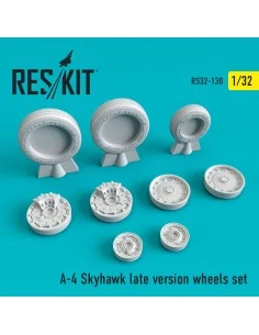 A-4 Skyhawk late version wheels set, 1/32 - ResKit Models RS32-0130