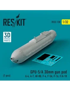 GPU-5/A 30mm gun pod (1 pcs) (A-4, A-7, AV-8B, F-4, F-5A, F-16, F/A...