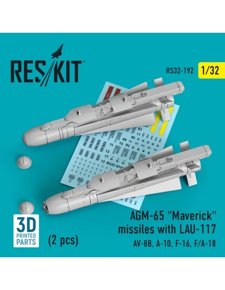 AGM-65 Maverick missiles with LAU-117 (2 pcs) (AV-8B, A-10, F-16, F...