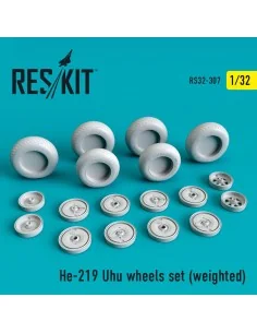 [NO_DESC] He-219 Uhu wheels set (weighted), 1/32 - ResKit Models RS...