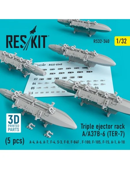 Triple Ejector Rack A/A37B-6 (TER-7) (5 pcs) (A-4, A-6, A-7, F-4, S...