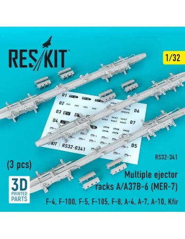 Multiple ejector racks A/A37B-6 (MER-7) (3 pcs) (F-4, F-100, F-5, F...