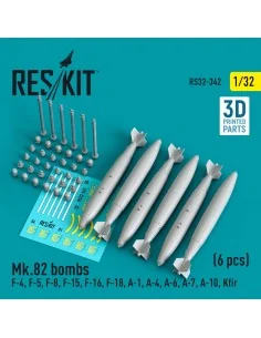 Mk.82 bombs (6 pcs) (F-4, F-5, F-8, F-15, F-16, F-18, A-1, A-4, A-6...