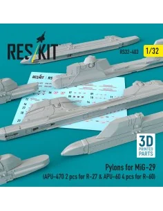 [NO_DESC] Pylons for MiG-29 (APU-470 2 pcs for R-27 & APU-60 4 pcs ...