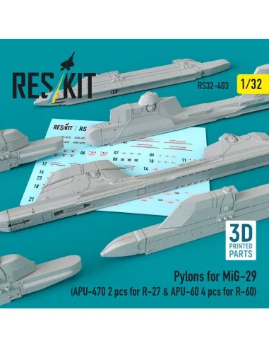 Pylons for MiG-29 (APU-470 2 pcs for R-27 & APU-60 4 pcs for R-60) ...