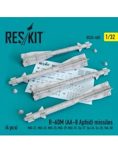 R-60? (AA-8 Aphid) missiles (4 pcs) (MiG-21, MiG-23, MiG-25, MiG-29...