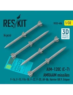 AIM-120C (C-7) AMRAAM missiles (4 pcs) (F-16, F-15, F/A-18, F-22, F...