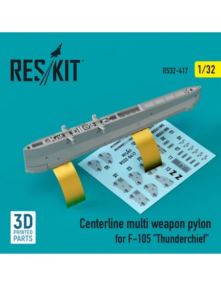 Centerline multi weapon pylon for F-105 Thunderchief (3D Printed), ...