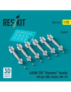 AASM-250 Hammer bombs (6 pcs) (Mirage 2000, Rafale, MiG-29) (3D Pri...