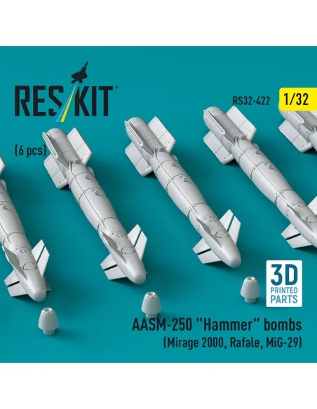 AASM-250 Hammer bombs (6 pcs) (Mirage 2000, Rafale, MiG-29) (3D Pri...