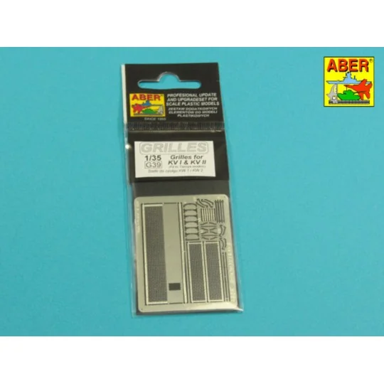 Grilles for KV I &KV II, 1/35 - Aber Models 35G39 Grilles for KV I &KV II, 1/35 - Aber Models 35G39