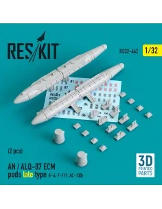 AN / ALQ-87 ECM pods late type (2 pcs) (F-4, F-111, AC-130) (3D Pri...